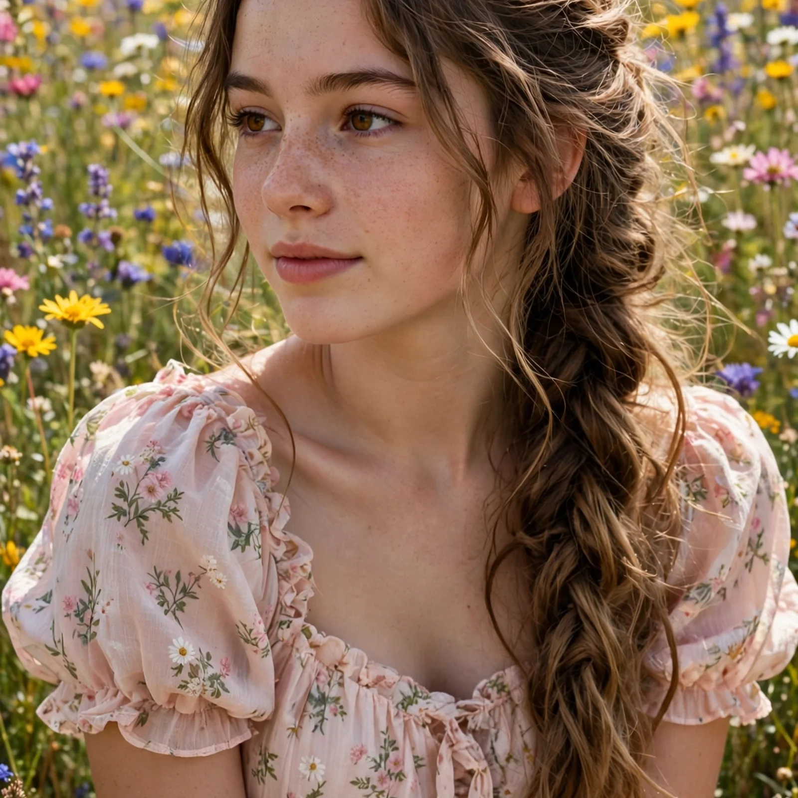 25 Summer Hairstyles for Teenage Girls That Look Trendy Without Much Effort: Side Braid with Loose Waves