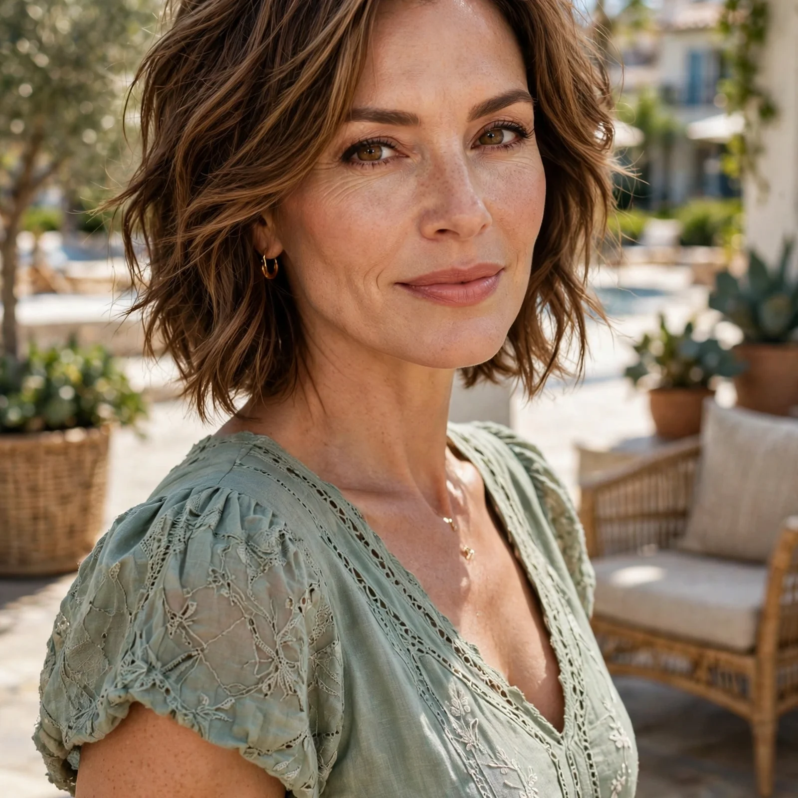25 Summer Hairstyles for Women Over 40 That Look Youthful & Effortless: Textured Layered Lob