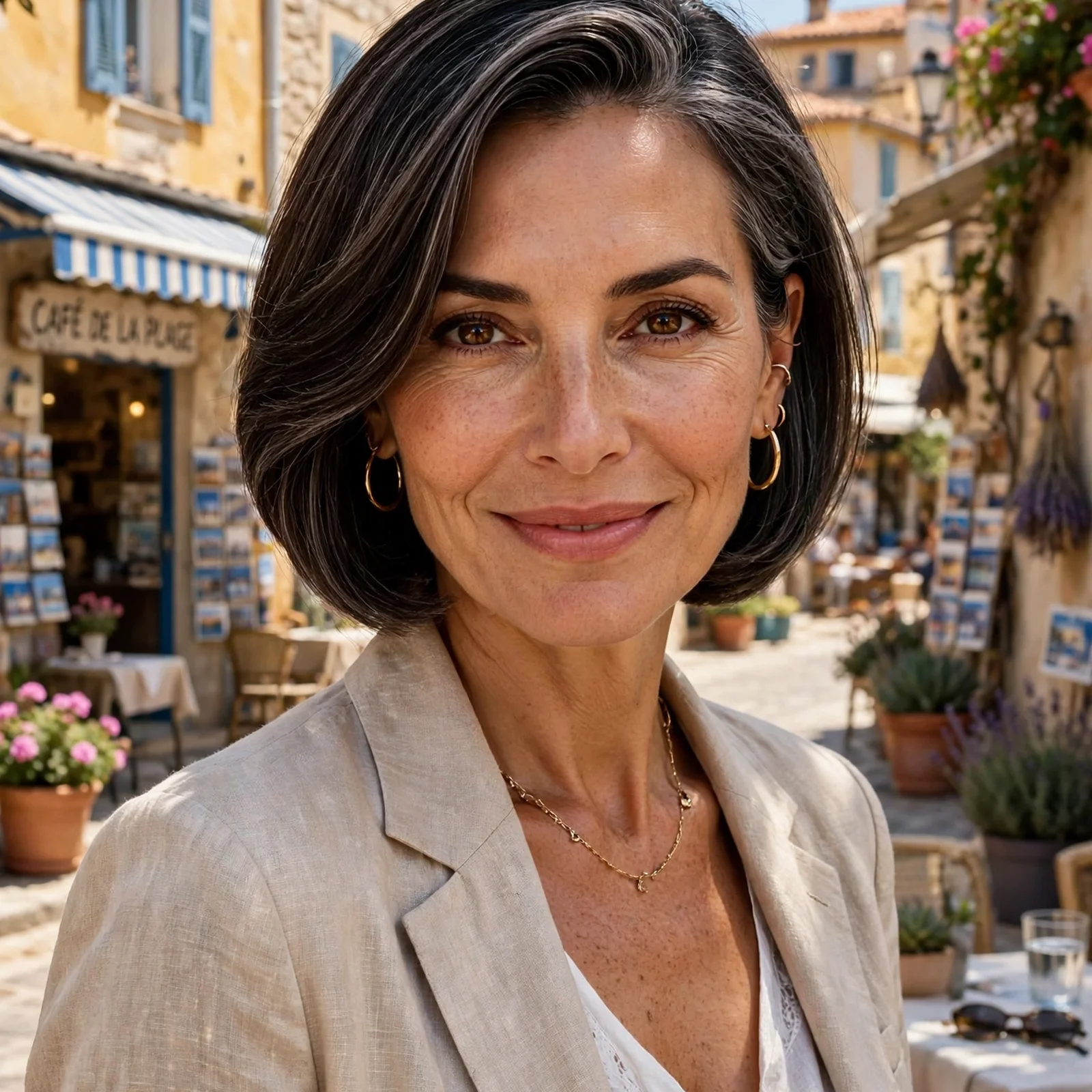 25 Summer Hairstyles for Women Over 40 That Look Youthful & Effortless: Side-Swept Bob