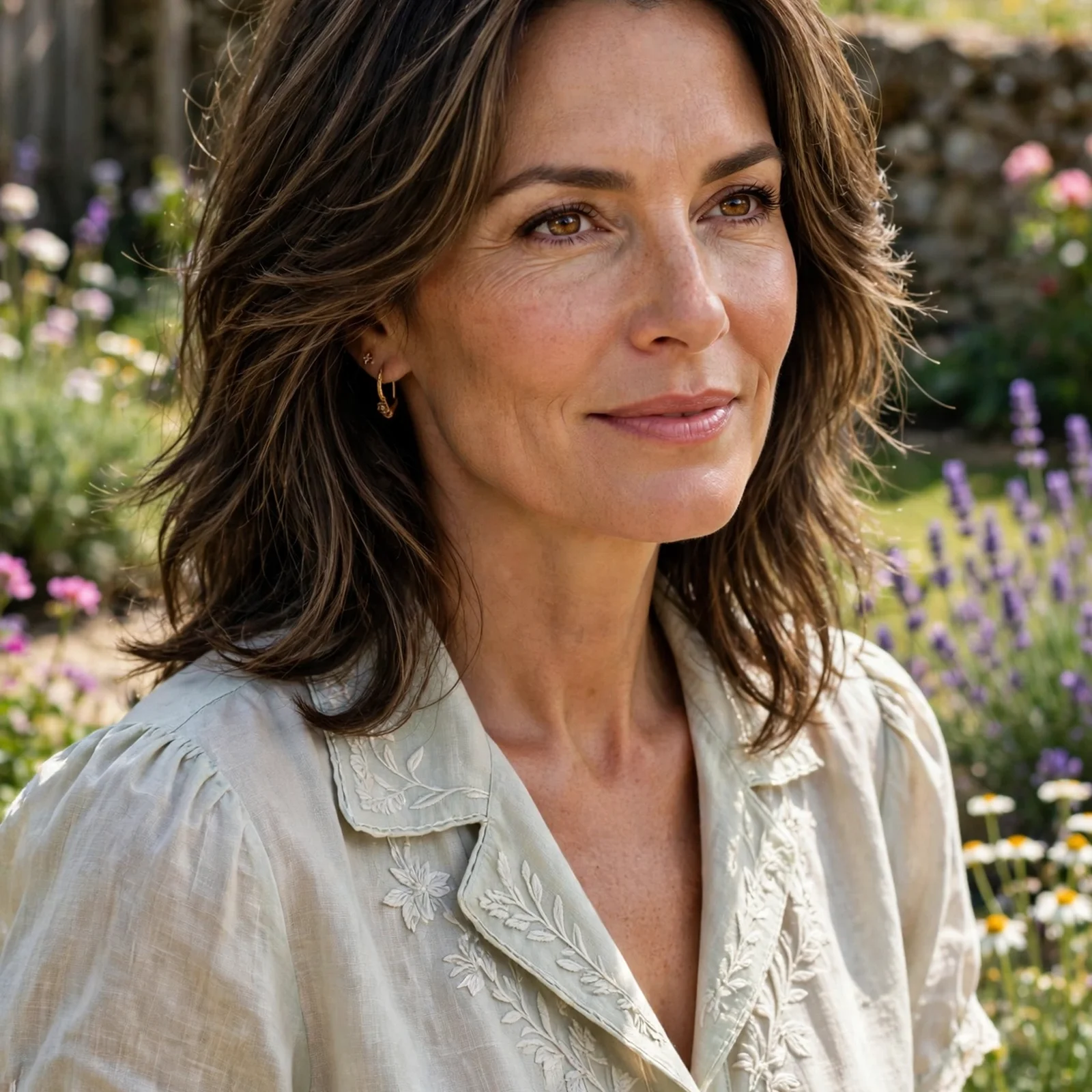 25 Summer Hairstyles for Women Over 40 That Look Youthful & Effortless: Feathered Medium-Length Layers
