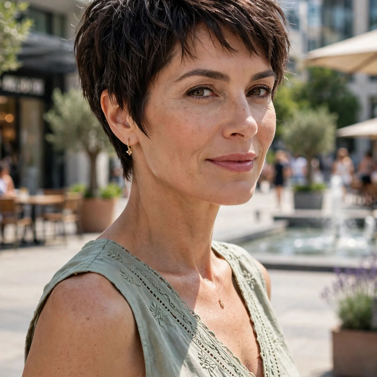 25 Summer Hairstyles for Women Over 40 That Look Youthful & Effortless: Textured Pixie Bob