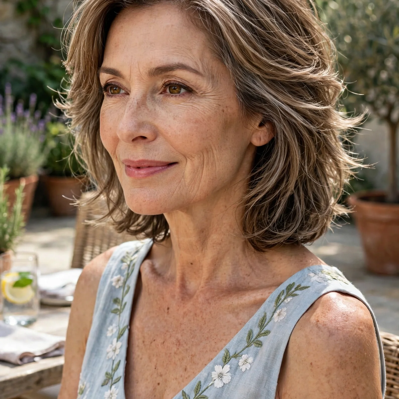 25 Summer Hairstyles for Women Over 50 That Feel Light & Age-Appropriate: Feathered Shoulder-Length Layers