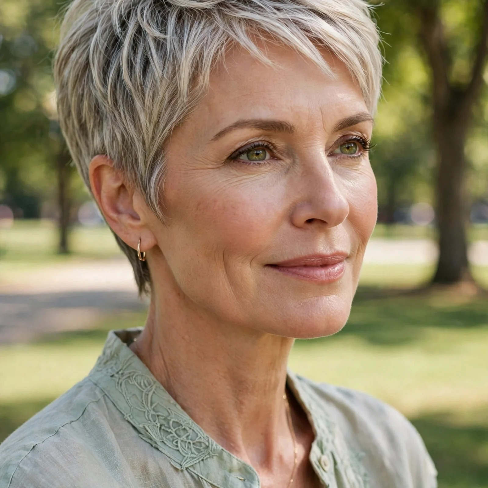 25 Summer Hairstyles for Women Over 50 That Feel Light & Age-Appropriate: Soft Pixie Cut