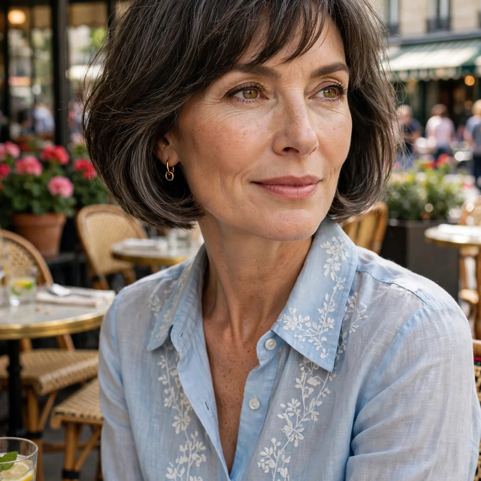 25 Summer Hairstyles for Women Over 50 That Feel Light & Age-Appropriate: French-Inspired Chin-Length Bob