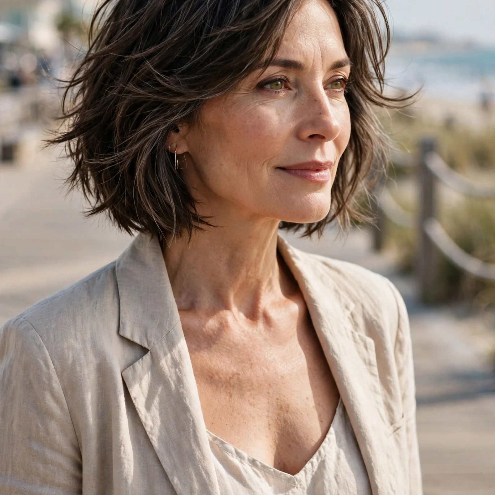 25 Summer Hairstyles for Women Over 50 That Feel Light & Age-Appropriate: Layered Bob with Soft Texture