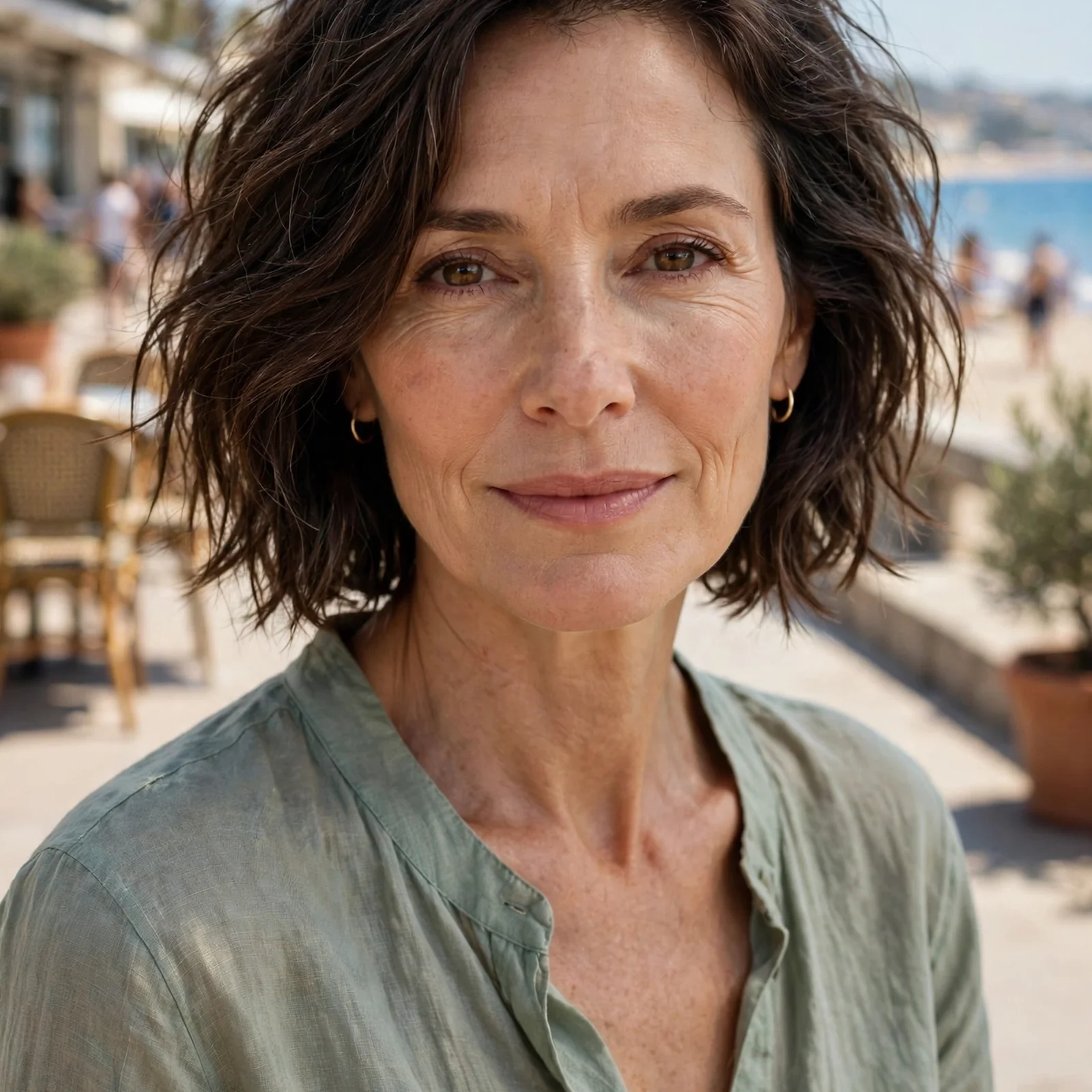 25 Summer Hairstyles for Women Over 50 That Feel Light & Age-Appropriate: Air-Dried Textured Bob