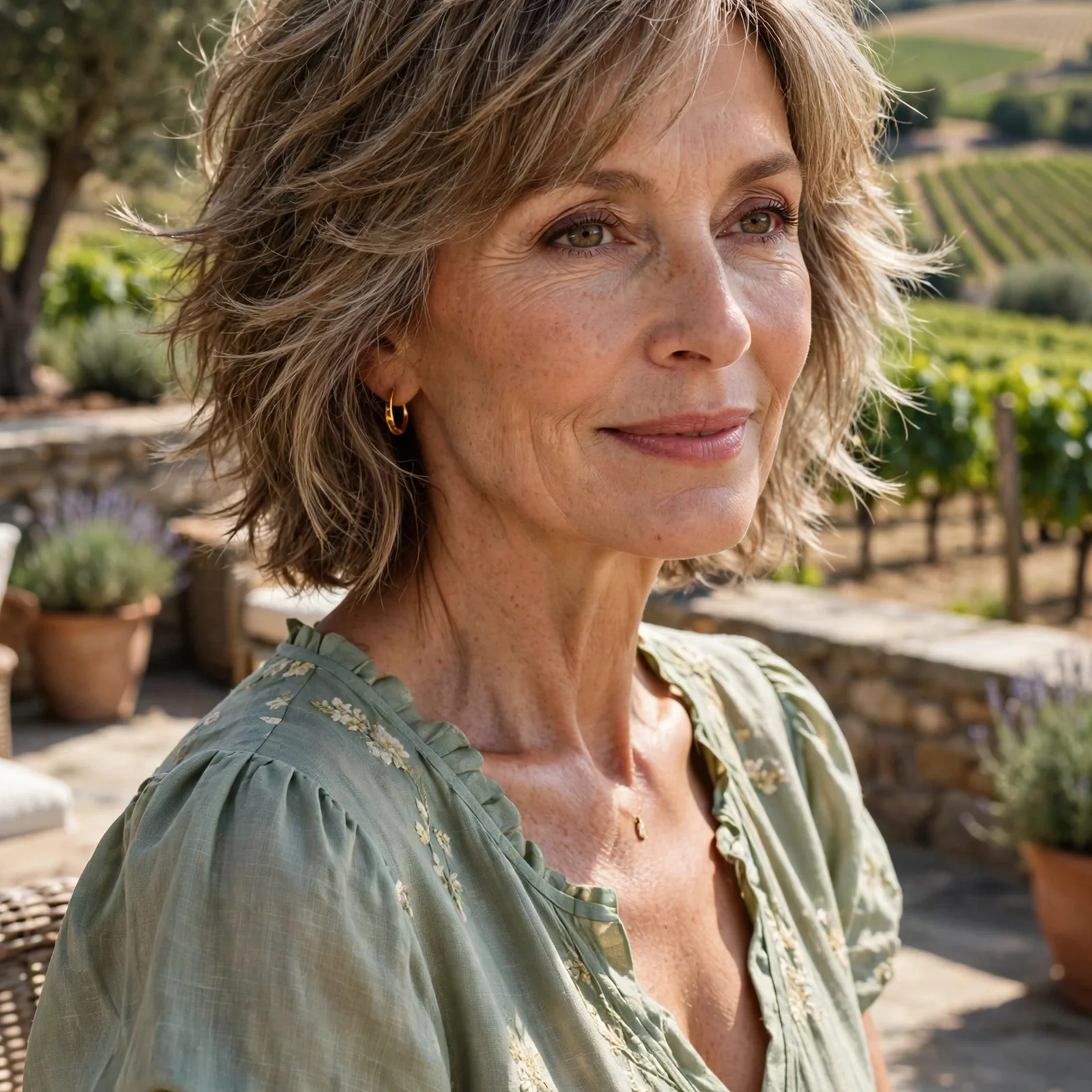 25 Summer Hairstyles for Women Over 50 That Feel Light & Age-Appropriate: Soft Shag with Feathered Ends
