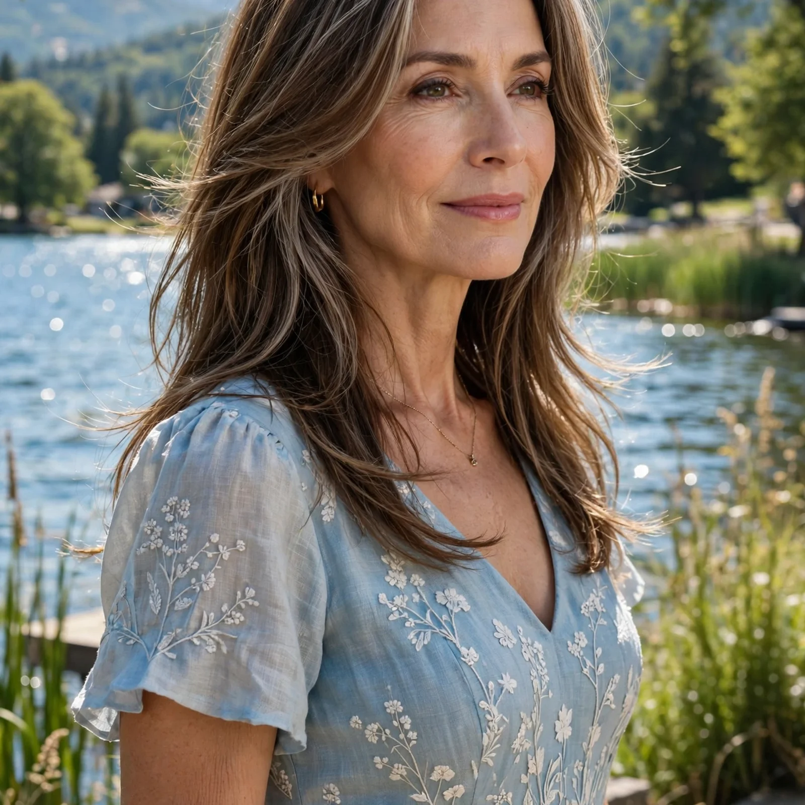 25 Summer Hairstyles for Women Over 50 That Feel Light & Age-Appropriate: Long Layers with Soft Face-Framing