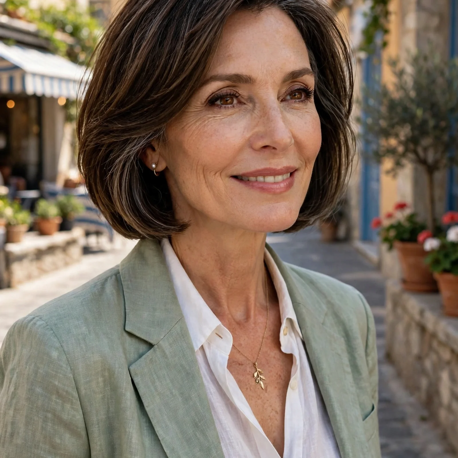 25 Summer Hairstyles for Women Over 50 That Feel Light & Age-Appropriate: Chin-Length Layered Bob