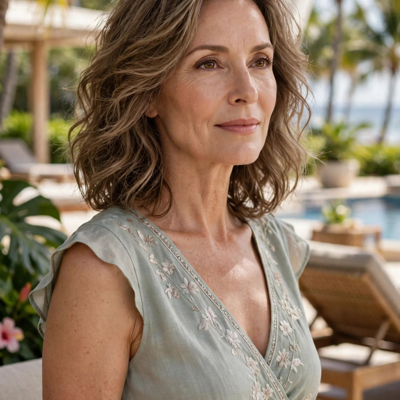 25 Summer Hairstyles for Women Over 50 That Feel Light & Age-Appropriate: Soft Waves with Medium Layers