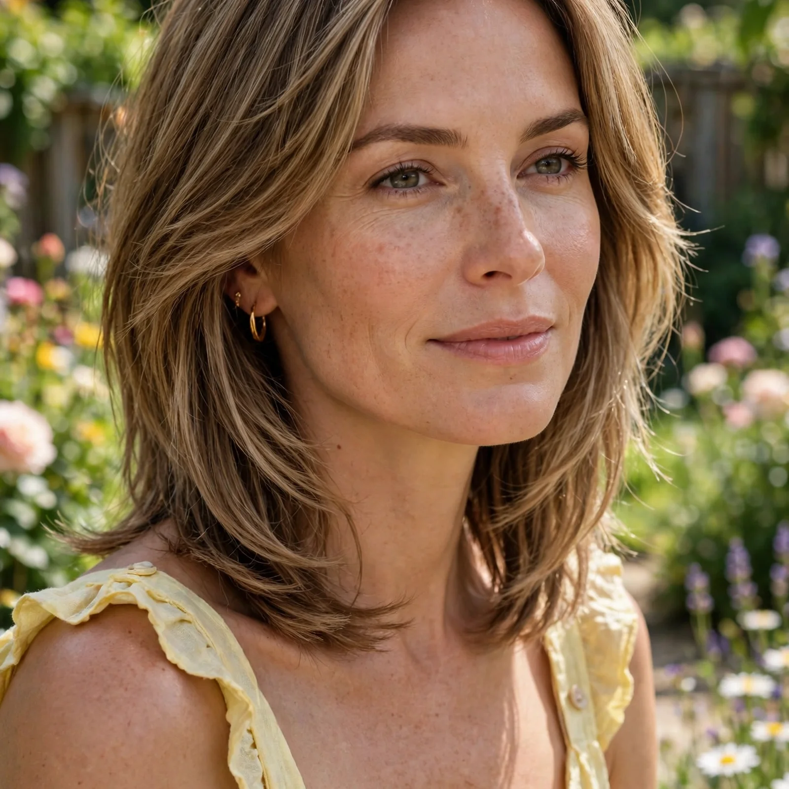 25 Summer Hairstyles for Women With Big Foreheads (Light & Face-Framing): Layered Collarbone Cut