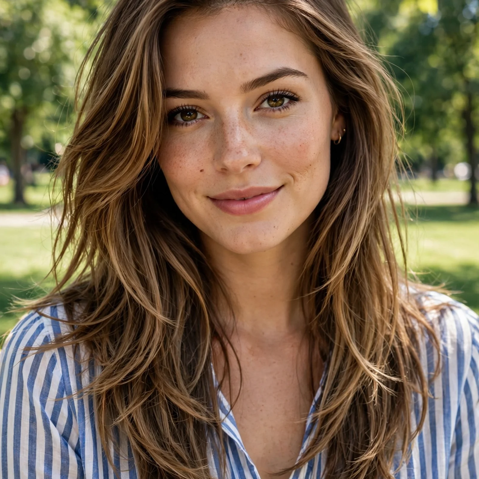 25 Summer Hairstyles for Women With Big Foreheads (Light & Face-Framing): Feathered Long Layers with Side Part