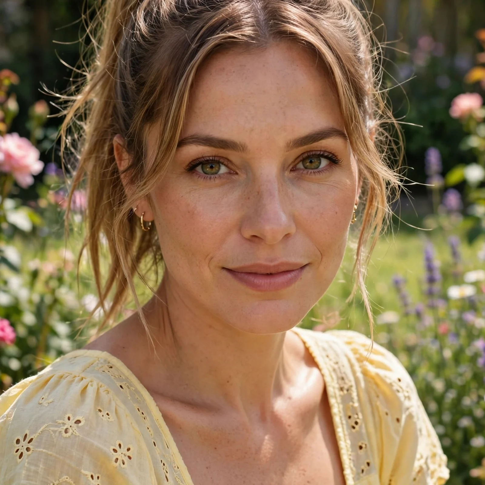 25 Summer Hairstyles for Women With Chubby Face That Slim & Elongate Instantly: High Ponytail With Soft Front Pieces
