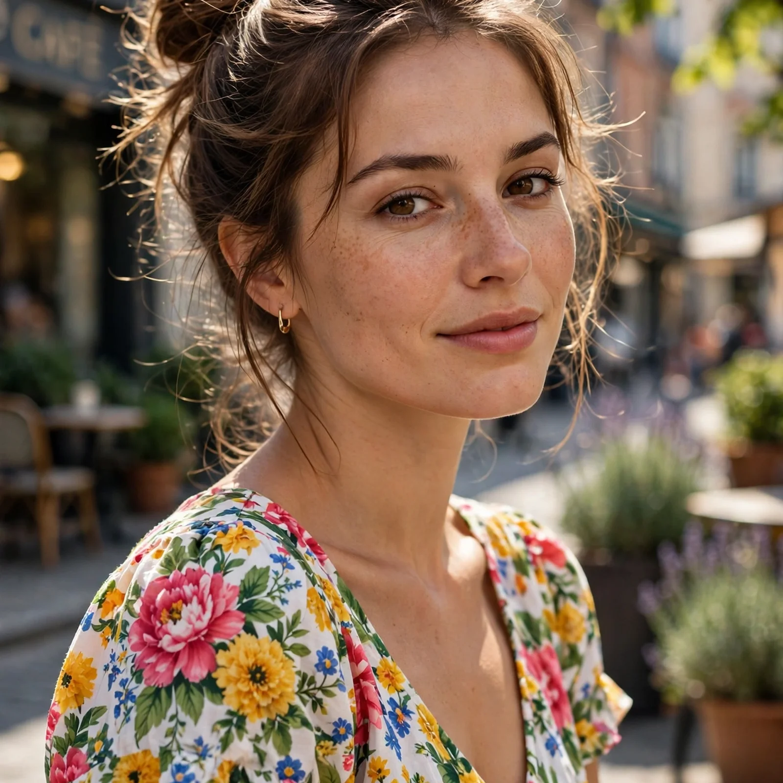 25 Summer Hairstyles for Women With Chubby Face That Slim & Elongate Instantly: Messy Textured Bun