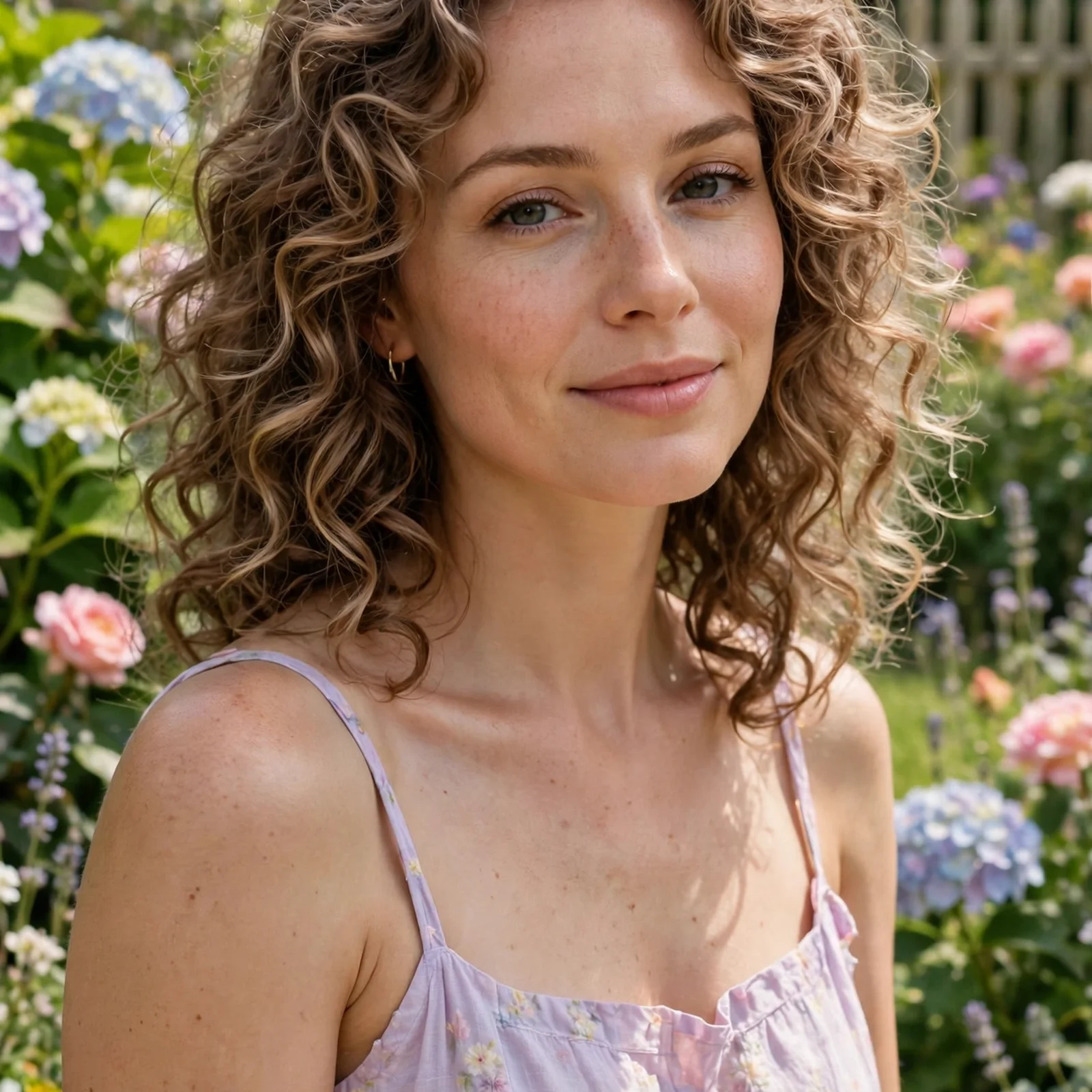 25 Summer Hairstyles for Women With Chubby Face That Slim & Elongate Instantly: Soft Curly Layers