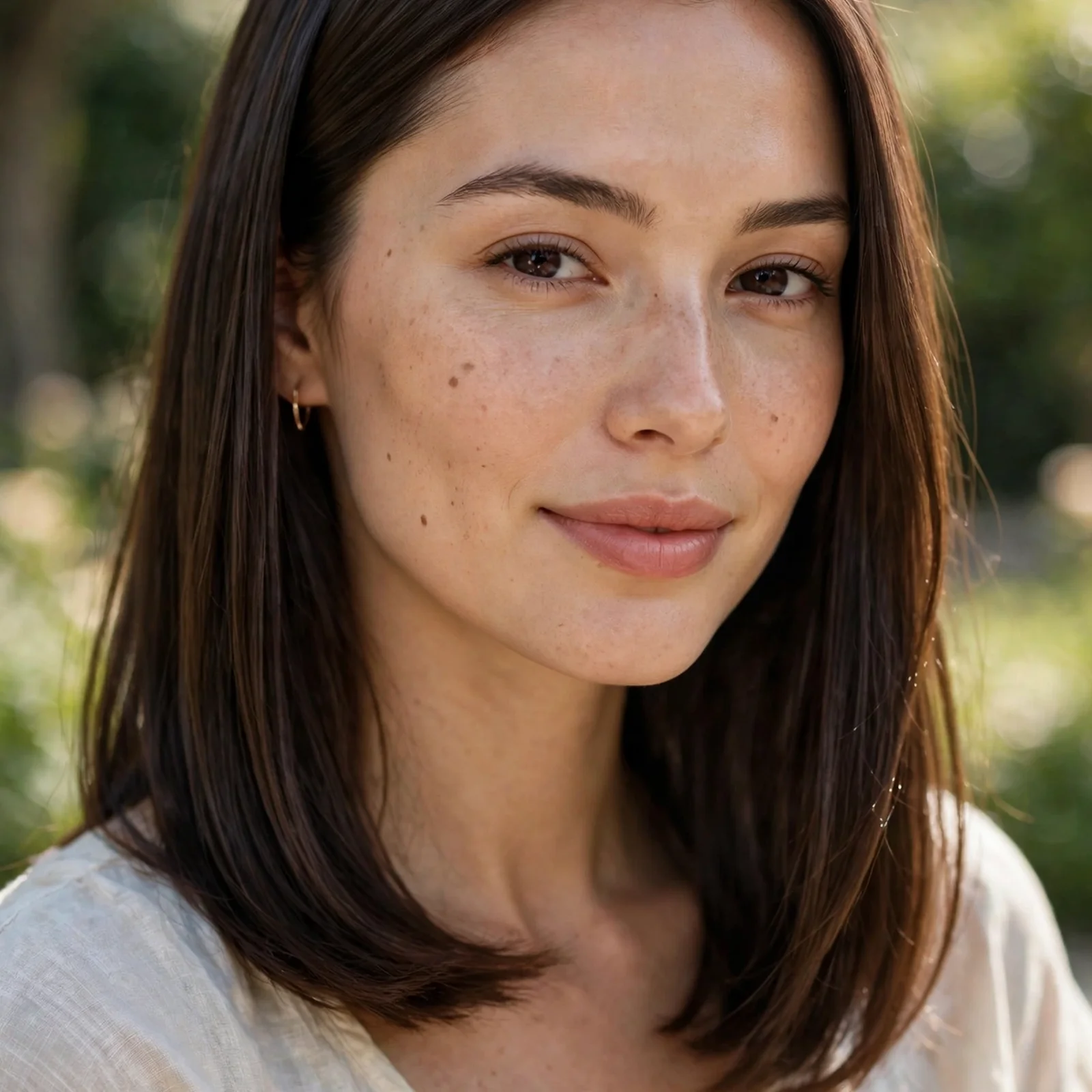 25 Summer Hairstyles for Women With Oval Faces That Stay Balanced & Fresh: Sleek Mid-Length Straight Hair