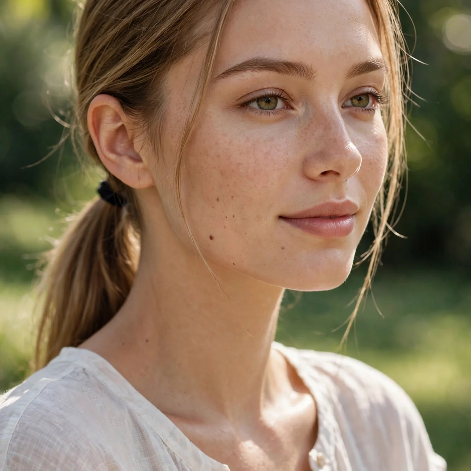 25 Summer Hairstyles for Women With Oval Faces That Stay Balanced & Fresh: Minimalist Low Ponytail