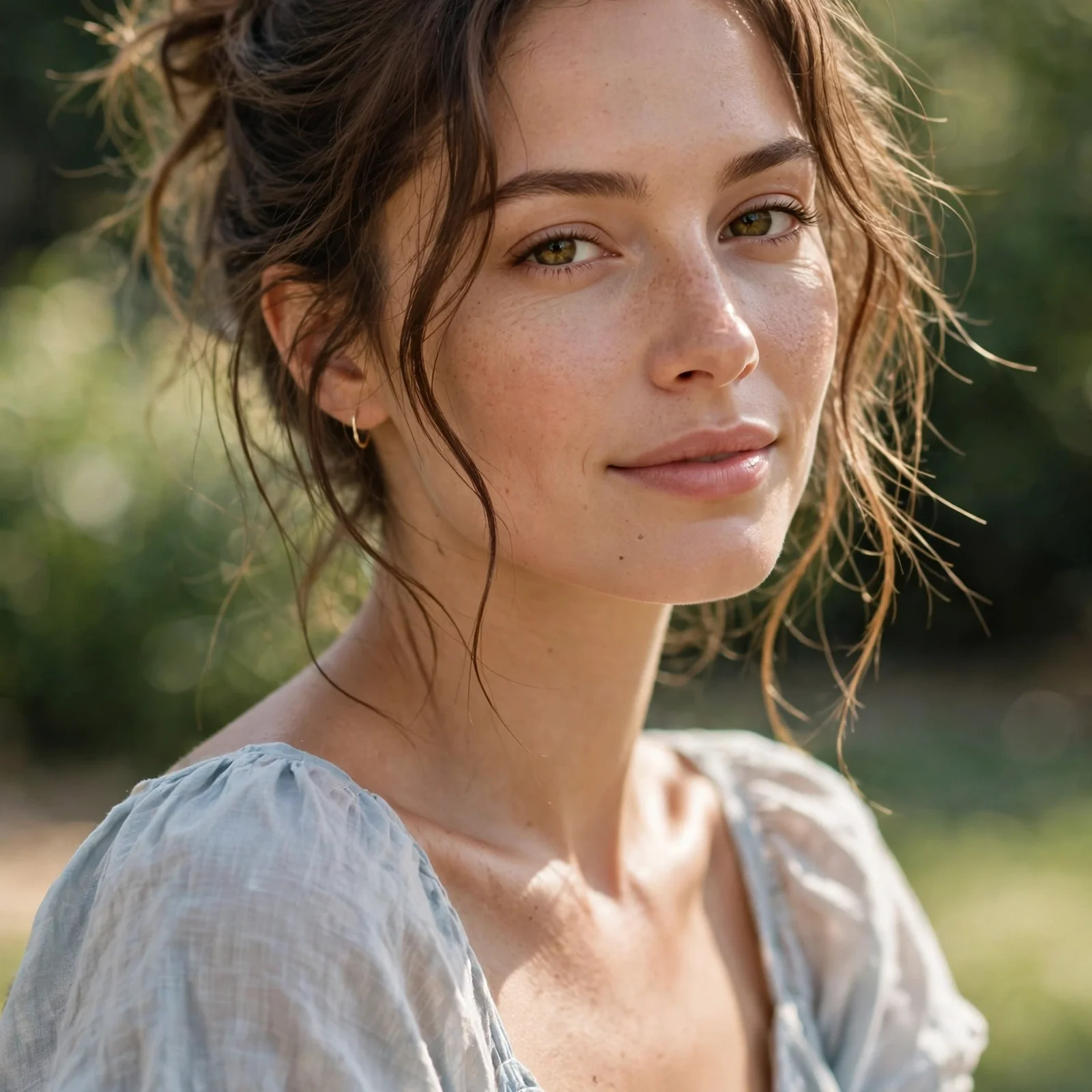 25 Summer Hairstyles for Women With Oval Faces That Stay Balanced & Fresh: Undone Wavy Bun