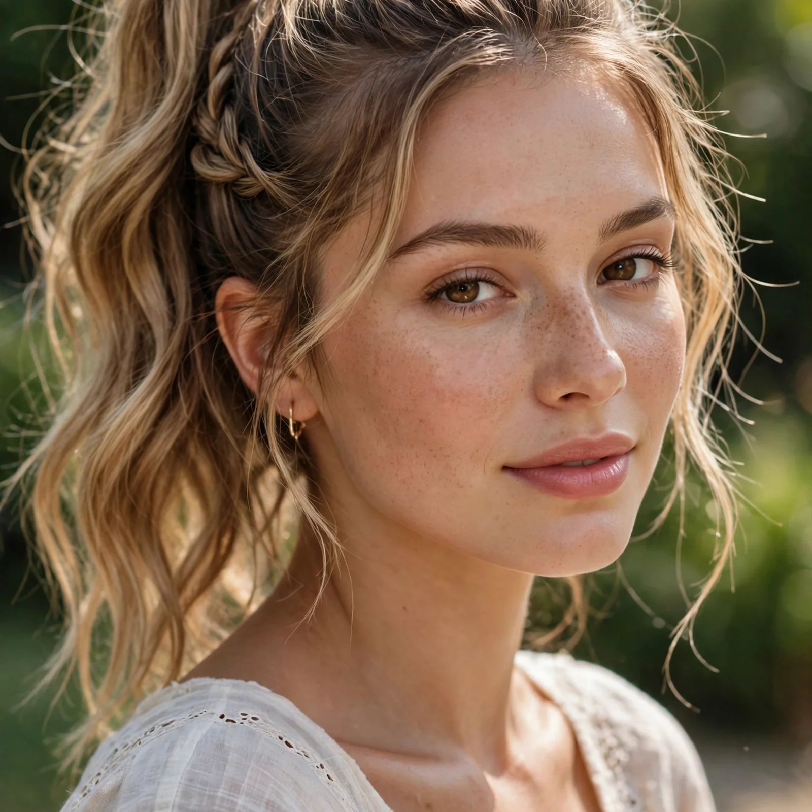 25 Summer Hairstyles for Women With Oval Faces That Stay Balanced & Fresh: Beachy Braided Ponytail