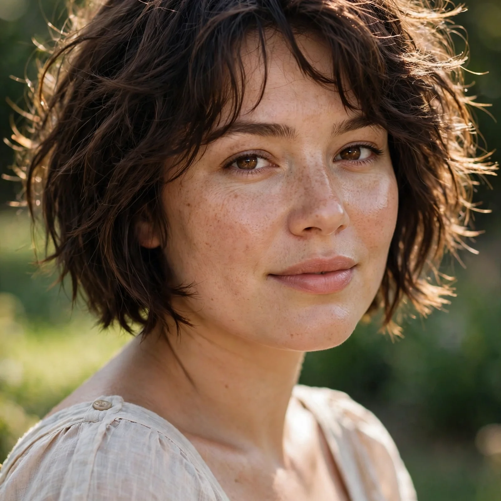 25 Summer Hairstyles for Women With Round Faces That Add Instant Definition: Textured French Bob