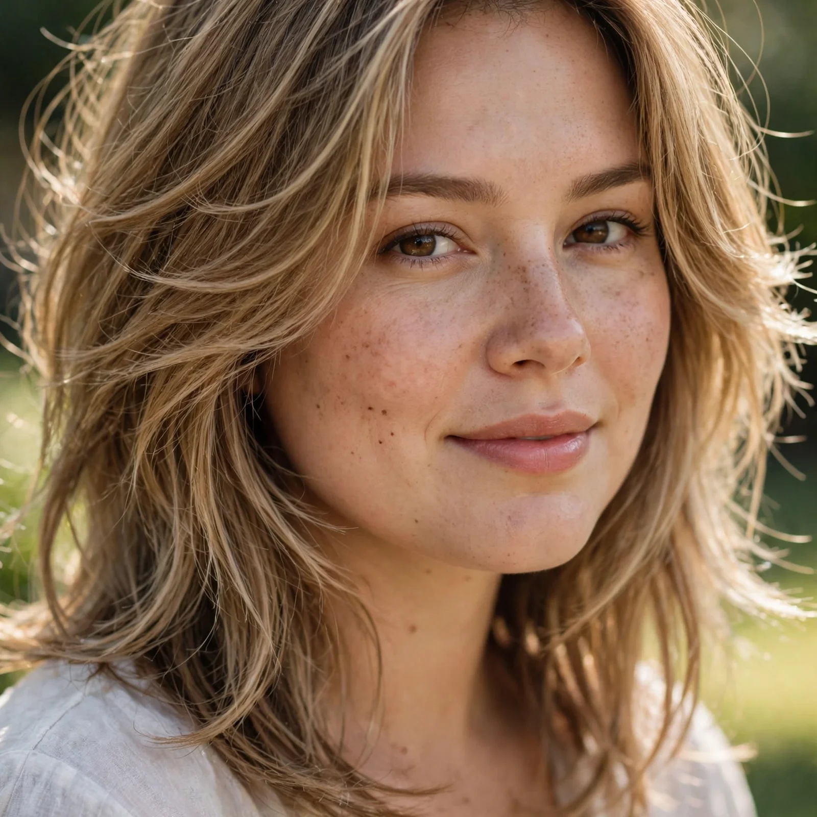 25 Summer Hairstyles for Women With Round Faces That Add Instant Definition: Feathered Mid-Length Layers