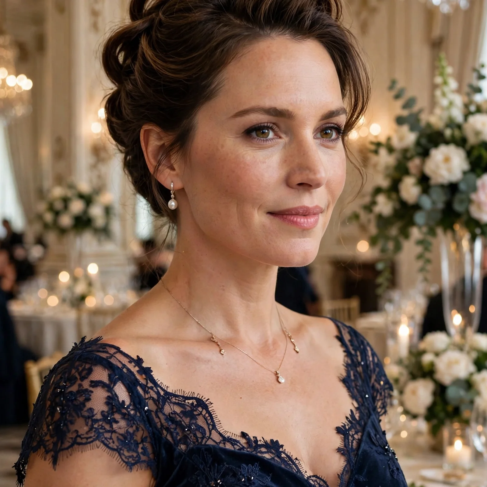 25 Summer Wedding Guest Hairstyles For Women That Stay Perfect All Day in Heat: Elegant French Twist with Soft Volume
