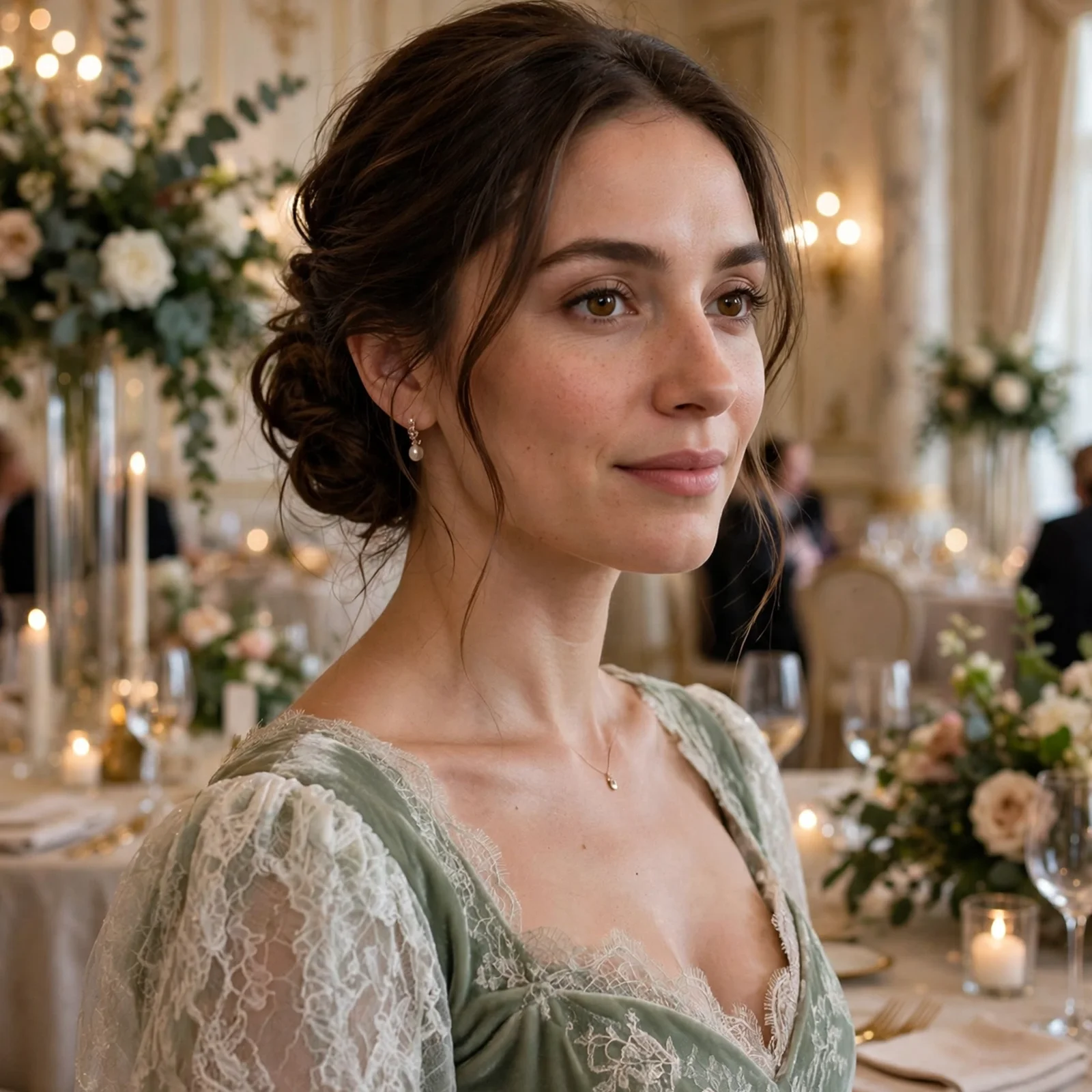 25 Summer Wedding Guest Hairstyles For Women That Stay Perfect All Day in Heat: Low Textured Chignon