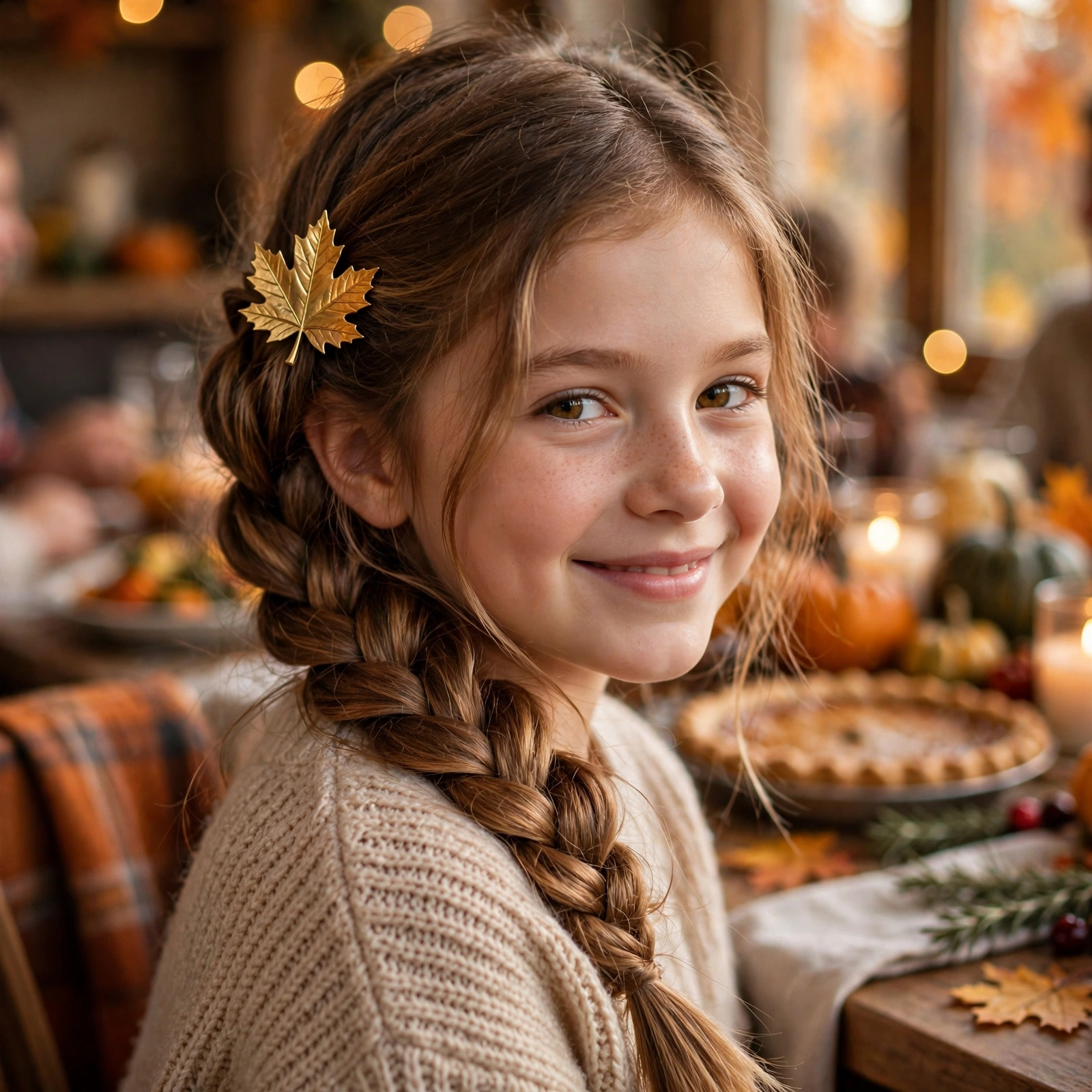 Pumpkin Patch Bubble Ponytail