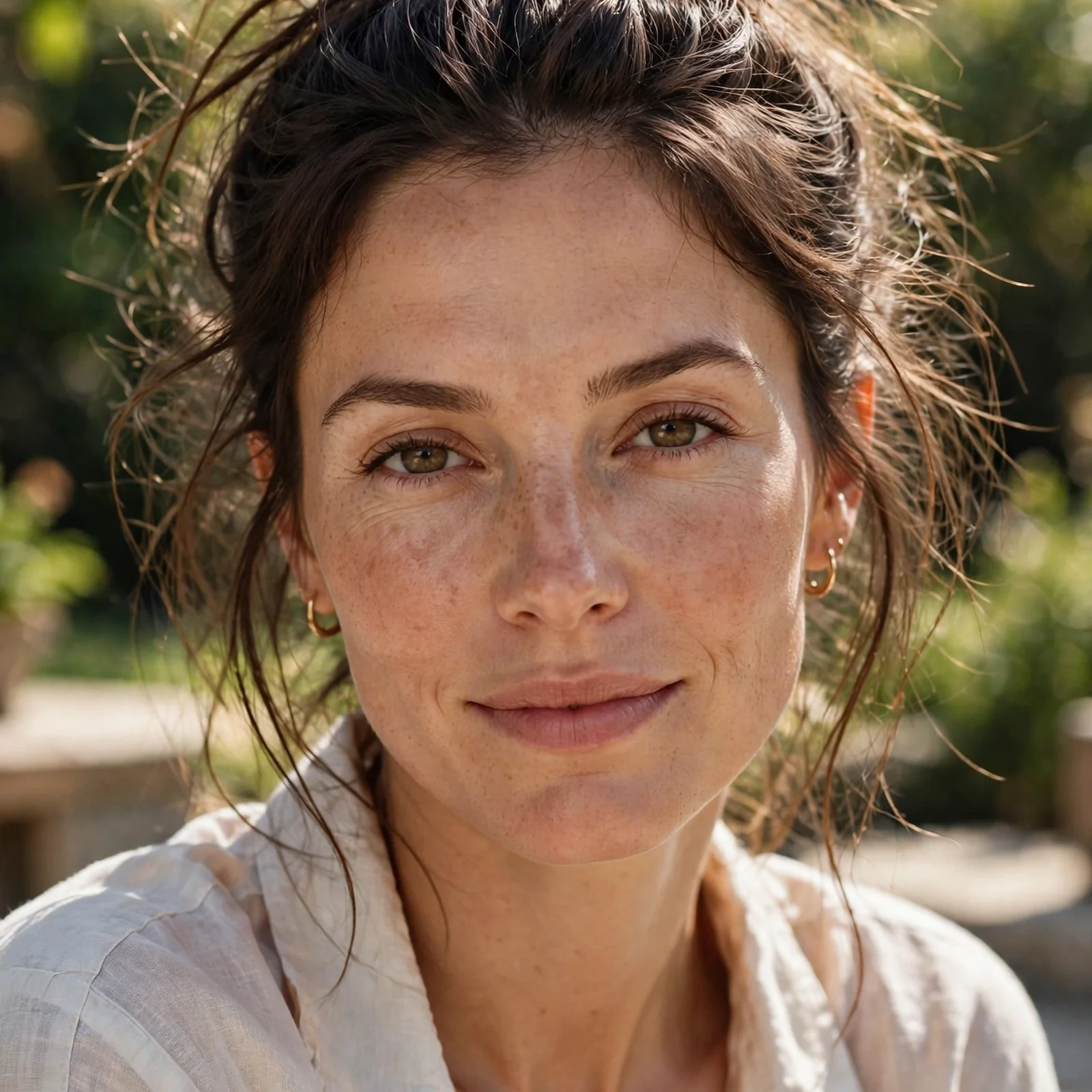 20 Wash and Go Hairstyles for Women In Summer (Easy Styles That Need Zero Effort): Messy Top Knot