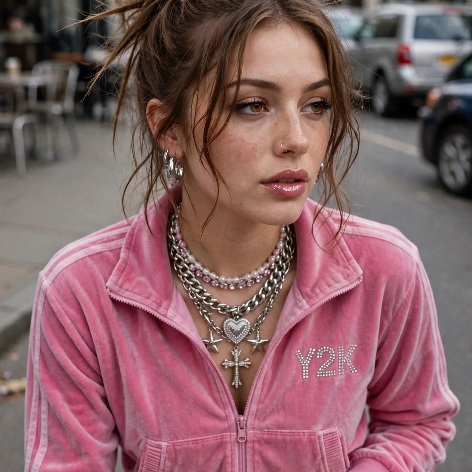 20 Y2K Hairstyles for Women That Are Totally Trending Again in 2026: Spiky Bun Updo