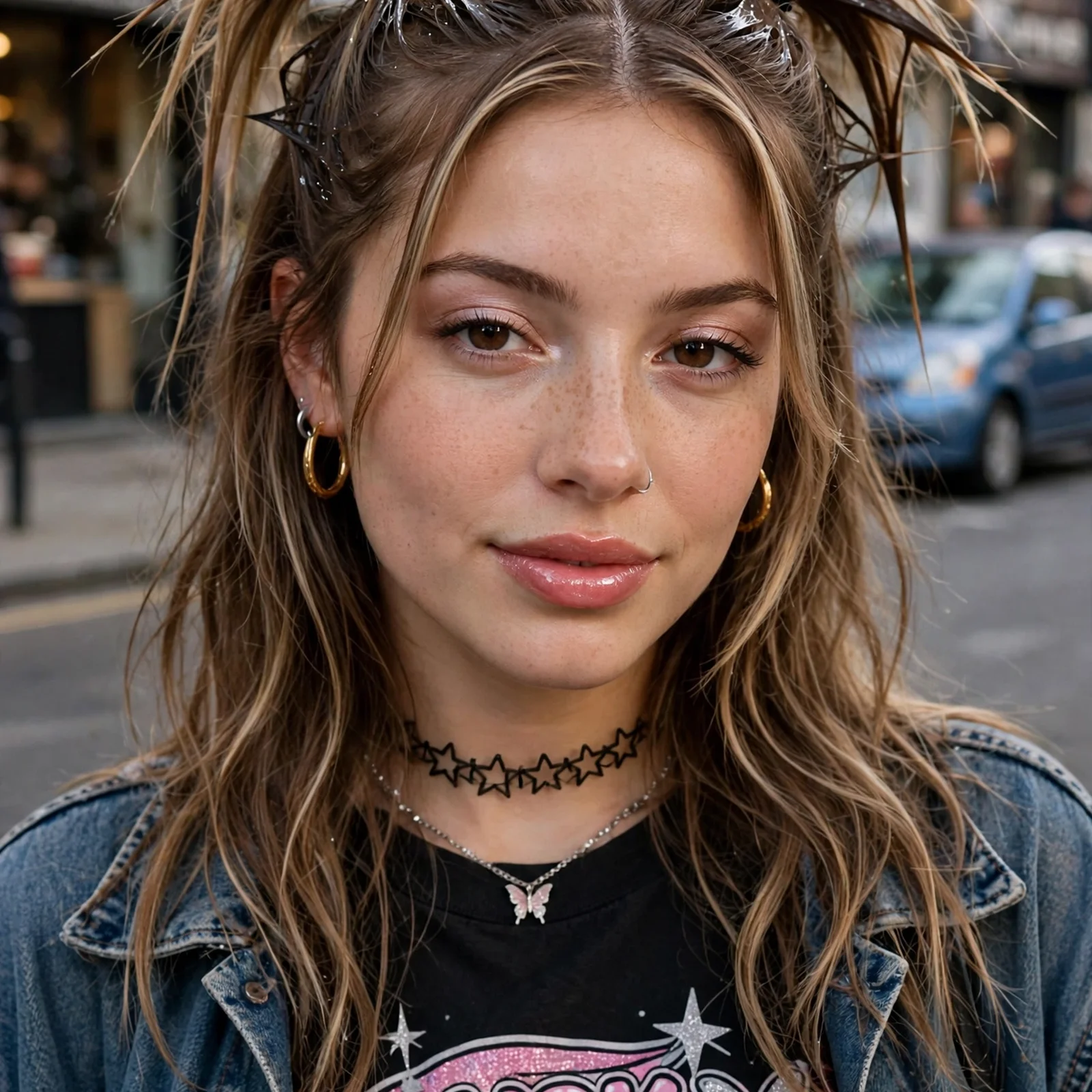 20 Y2K Hairstyles for Women That Are Totally Trending Again in 2026: Half-Up Spiky Pigtails