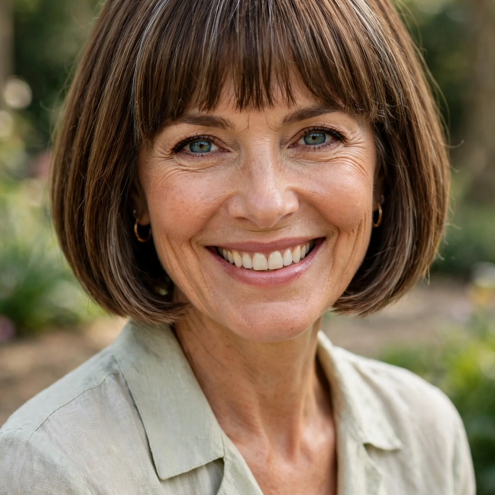 15 Youthful Hairstyles for Women Over 50 That Instantly Take Years Off: Modern French Bob